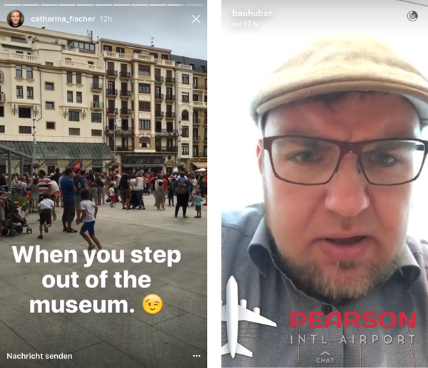 Instagram Story vs. Snapchat Story