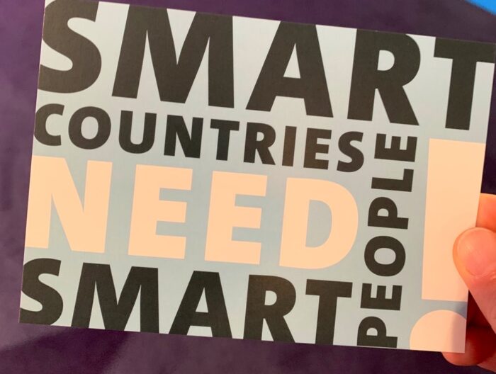 Smart countries need smart people